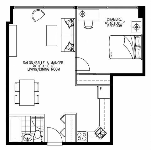 Downtown - Montreal Apartment 1 b. $1,679/month. Apartment for rent in Downtown - Montreal
