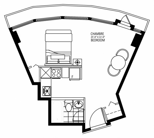 Appartement 1 1/2 Centre-ville - Montréal 1 359 $/mois. Appartement à louer Centre-ville - Montréal