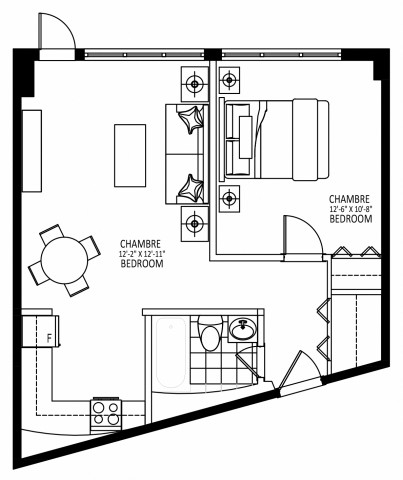 Appartement 2 1/2 Centre-ville - Montréal 1 669 $/mois. Appartement à louer Centre-ville - Montréal
