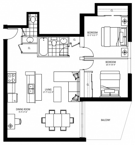 Appartement 4 1/2 Hamilton 1 899 $/mois. Appartement à louer Hamilton