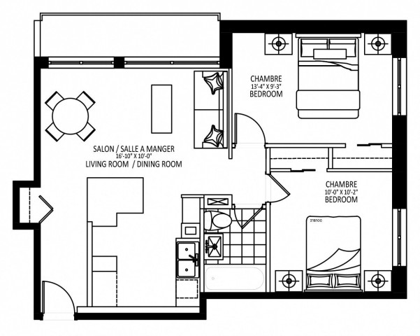 Plateau Mont-Royal Apartment 2 b. $1,809/month. Apartment for rent in Plateau Mont-Royal
