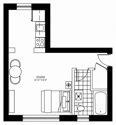 Hamilton Apartment Studio $1,549/month. Apartment for rent in Hamilton
