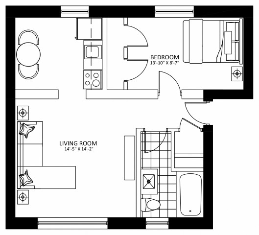 Appartement 2 1/2 Hamilton 1 575 $/mois. Appartement à louer Hamilton