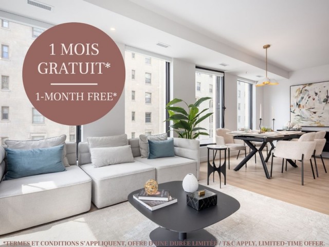 Downtown - Montreal Apartment 2 b. $3,400/month. Apartment for rent in Downtown - Montreal