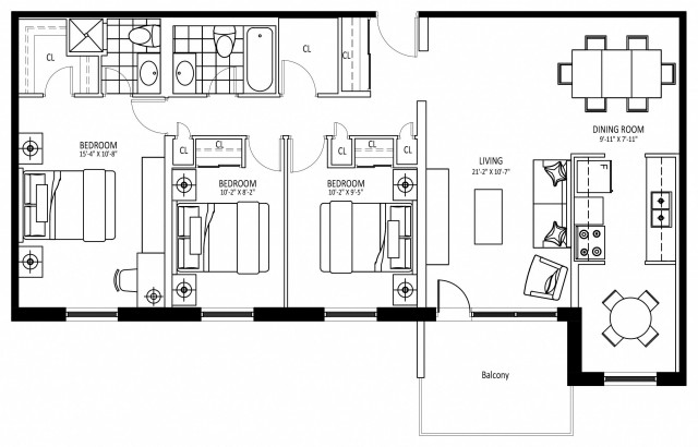 Appartement 5 1/2 Mississauga 3 099 $/mois. Appartement à louer Mississauga