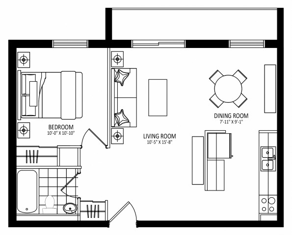 Appartement 2 1/2 St. Catharines 1 955 $/mois. Appartement à louer St. Catharines