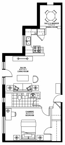 Cote-des-Neiges Apartment 1 b. $1,689/month. Apartment for rent in Cote-des-Neiges