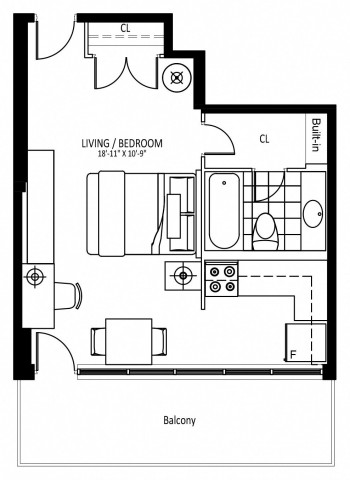 Appartement 1 1/2 Grand Toronto 1 999 $/mois. Appartement à louer Grand Toronto