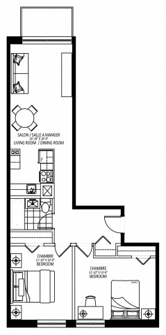 Plateau Mont-Royal Apartment 2 b. $1,949/month. Apartment for rent in Plateau Mont-Royal