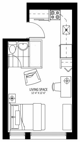 Hamilton Apartment Studio $1,525/month. Apartment for rent in Hamilton