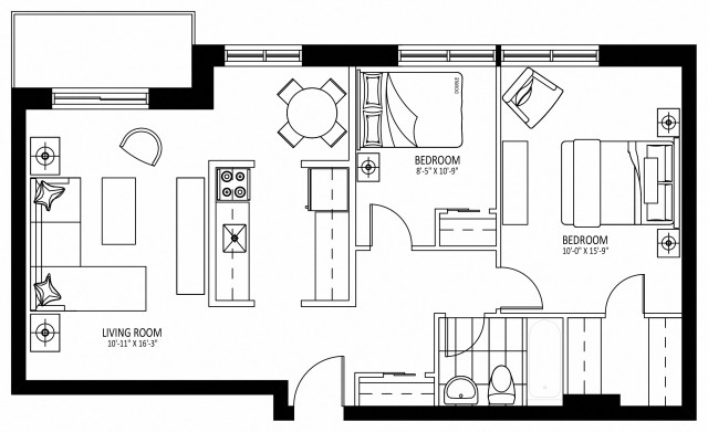 Ottawa Apartment 2 b. $2,129/month. Apartment for rent in Ottawa