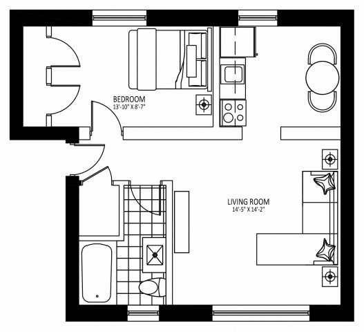 Appartement 2 1/2 Hamilton 1 725 $/mois. Appartement à louer Hamilton