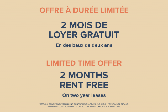 Appartement 2 1/2 Brossard 1 735 $/mois. Appartement à louer Brossard