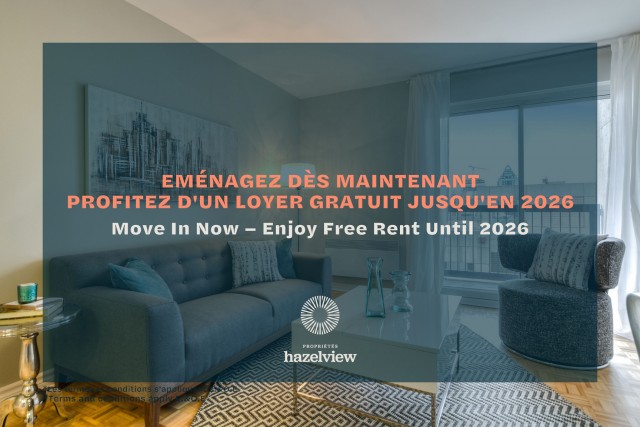 Appartement 2 1/2 Centre-ville - Montréal 1 444 $/mois. Appartement à louer Centre-ville - Montréal