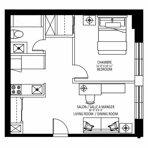 Appartement 2 1/2 Centre-ville - Montréal 1 599 $/mois. Appartement à louer Centre-ville - Montréal
