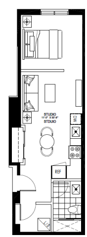 Appartement 1 1/2 Plateau Mont-Royal 1 449 $/mois. Appartement à louer Plateau Mont-Royal
