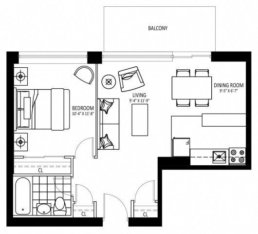 Appartement 2 1/2 Grand Toronto 2 199 $/mois. Appartement à louer Grand Toronto