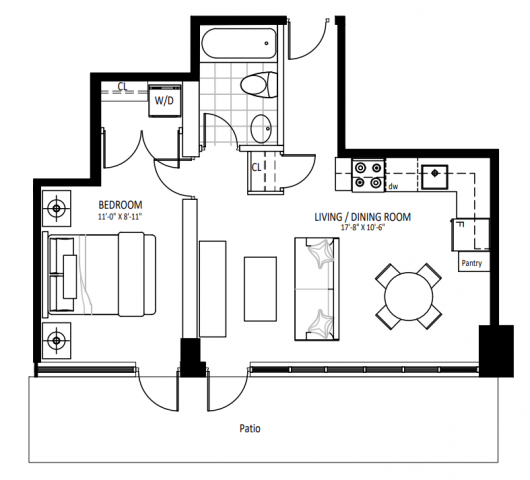 Appartement 2 1/2 Grand Toronto 1 971 $/mois. Appartement à louer Grand Toronto