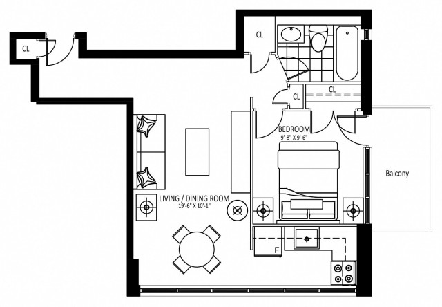 Appartement 2 1/2 Grand Toronto 2 225 $/mois. Appartement à louer Grand Toronto