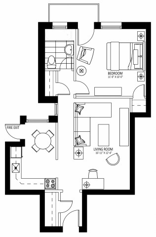 Appartement 2 1/2 Ottawa 1 709 $/mois. Appartement à louer Ottawa