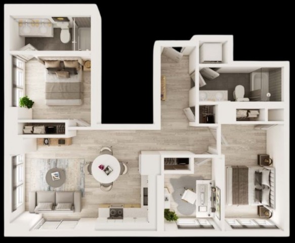 Appartement 2 1/2 Brampton 2 181 $/mois. Appartement à louer Brampton