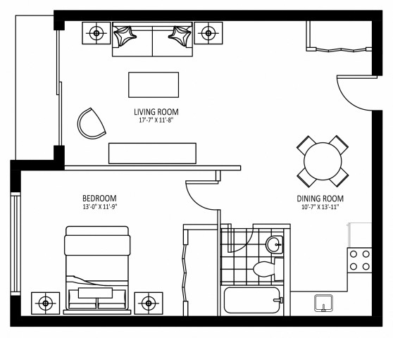 Appartement 2 1/2 Ottawa 1 869 $/mois. Appartement à louer Ottawa