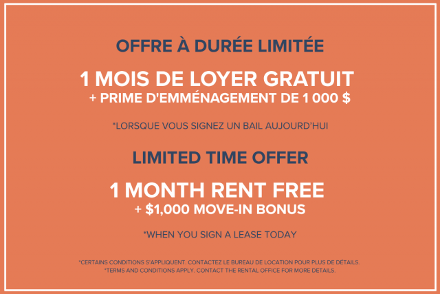 Appartement 1 1/2 Notre-Dame-de-Grâce 1 185 $/mois. Appartement à louer Notre-Dame-de-Grâce