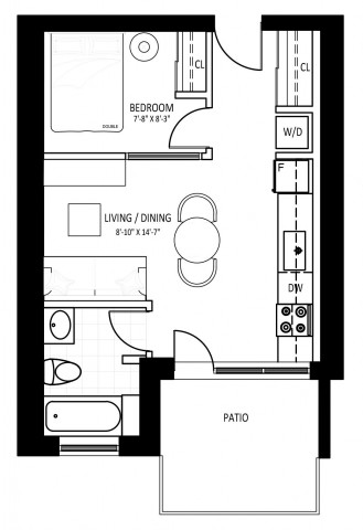 Appartement 2 1/2 Mississauga 1 845 $/mois. Appartement à louer Mississauga