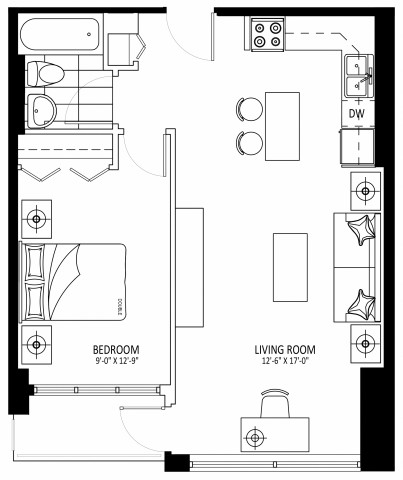 Appartement 2 1/2 Ottawa 1 959 $/mois. Appartement à louer Ottawa