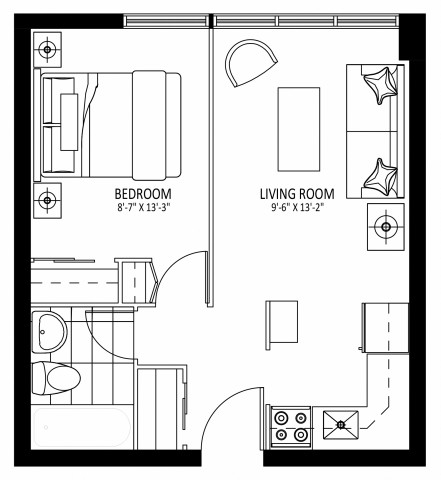 Appartement 2 1/2 Ottawa 1 599 $/mois. Appartement à louer Ottawa