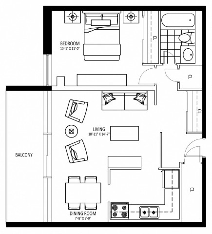 Appartement 2 1/2 St. Catharines 1 925 $/mois. Appartement à louer St. Catharines