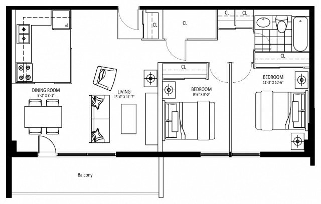 Appartement 4 1/2 Mississauga 2 549 $/mois. Appartement à louer Mississauga