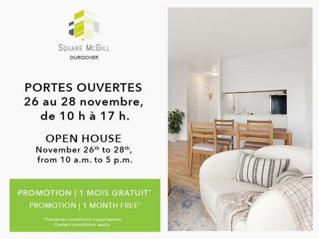 Downtown - Montreal Apartment 1 b. $1,300/month. Apartment for rent in Downtown - Montreal