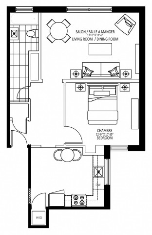 Notre-Dame-de-Grace Apartment 1 b. $1,749/month. Apartment for rent in Notre-Dame-de-Grace