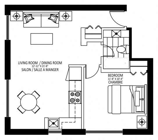 Appartement 2 1/2 Côte-des-Neiges 1 659 $/mois. Appartement à louer Côte-des-Neiges