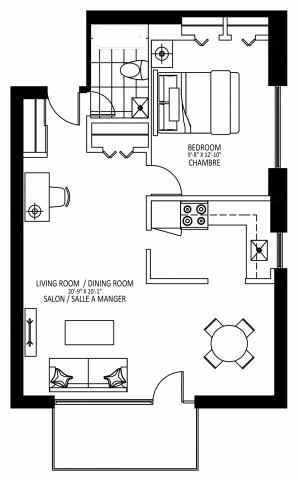 Cote-des-Neiges Apartment 1 b. $1,749/month. Apartment for rent in Cote-des-Neiges