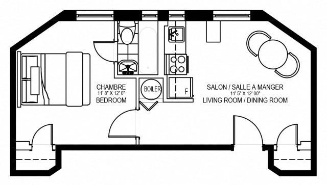 Westmount Apartment 1 b. $1,369/month. Apartment for rent in Westmount