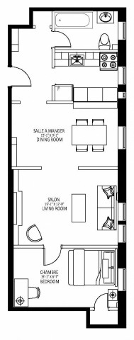 Appartement 2 1/2 Westmount 1 679 $/mois. Appartement à louer Westmount