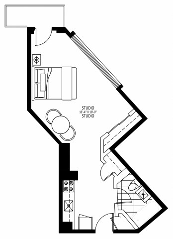 Appartement 1 1/2 Hampstead 1 199 $/mois. Appartement à louer Hampstead