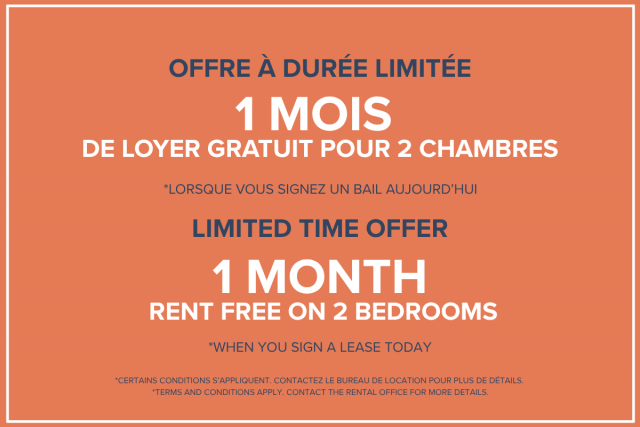 Quartier latin and south-central Apartment Studio $1,480/month. Apartment for rent in Quartier latin and south-central