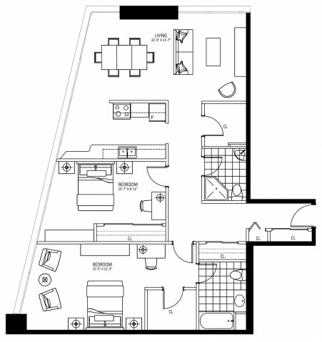 Appartement 4 1/2 Hamilton 2 599 $/mois. Appartement à louer Hamilton