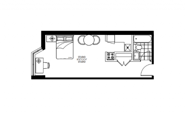 Downtown - Montreal Apartment Studio $1,549/month. Apartment for rent in Downtown - Montreal