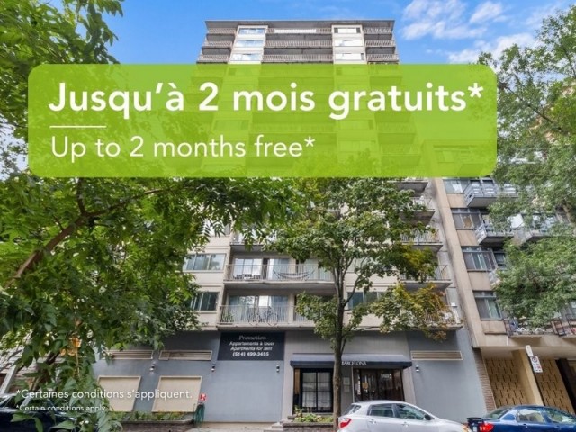 Appartement 3 1/2 Centre-ville - Montréal 1 250 $/mois. Appartement à louer Centre-ville - Montréal