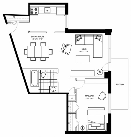 Appartement 2 1/2 St. Catharines 1 899 $/mois. Appartement à louer St. Catharines