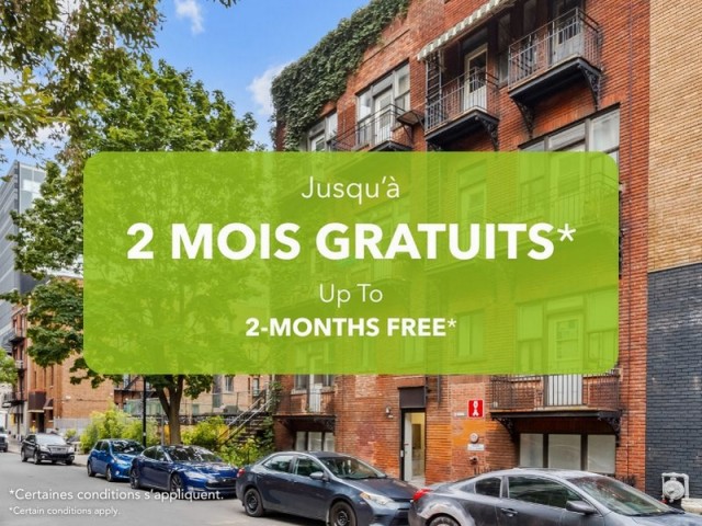 Appartement 2 1/2 Centre-ville - Montréal 1 125 $/mois. Appartement à louer Centre-ville - Montréal