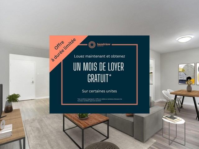 Cote-Saint-Luc Apartment 2 b. $1,910/month. Apartment for rent in Cote-Saint-Luc