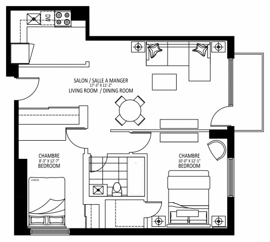 Plateau Mont-Royal Apartment 2 b. $2,049/month. Apartment for rent in Plateau Mont-Royal