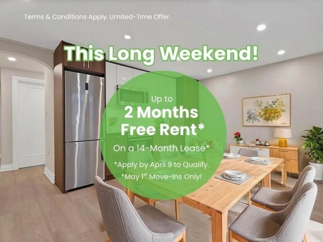 Greater Toronto Area Apartment 2 b. $2,299/month. Apartment for rent in Greater Toronto Area