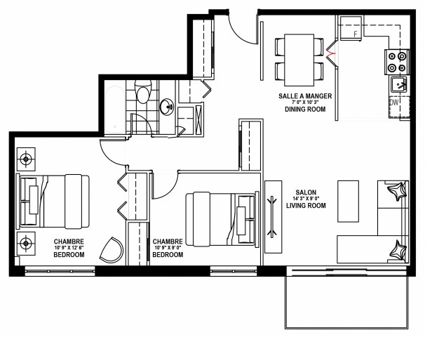 Cote-des-Neiges Apartment 2 b. $2,049/month. Apartment for rent in Cote-des-Neiges