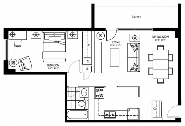 Appartement 2 1/2 Mississauga 2 125 $/mois. Appartement à louer Mississauga